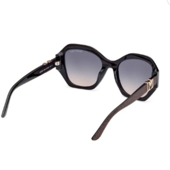 *NWOT* Marciano Sunglasses, Butterfly Frame, Bronze Sparkle, Blue/Gray Gradient - Picture 4 of 6